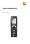 testo 324 · Leckmengenmessgerät