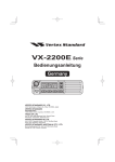 VX-2200E Serie Bedienungsanleitung