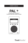 OWNER'S MANUAL Portable Audio Laboratory™ Portable DAB