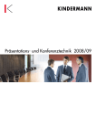 Präsentations- und Konferenztechnik 2008/09