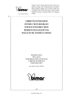 LIBRETTO ISTRUZIONI INSTRUCTION BOOKLET
