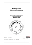 Montage- und Gebrauchsanweisung