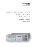 6½-Digit Precision multimeter Hm8112-3