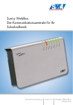 Sunny WebBox Die Kommunikationszentrale für Ihr Solarkraftwerk
