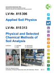 LV-Nr. 815306 Applied Soil Physics LV