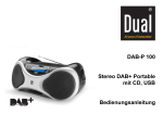 DAB-P 100 Stereo DAB+ Portable mit CD, USB Bedienungsanleitung