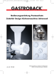 Pastaaufsatz für Design Küchenmaschine Advanced