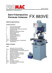 Bohr-Fräsmaschine Perceuse fraiseuse FX 883VE