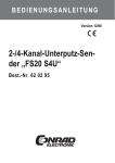 2-/4-Kanal-Unterputz-Sen- der &bdquo;FS20 S4U&ldquo;