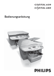 Philips Bedienungsanleitung Crystal 650/680 Multifunktionsger&auml;t