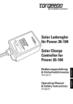 Solar Laderegler für Power 26-104 Solar Charge Controller for