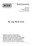Bedienungsanleitung Air Joy Hot & Cool