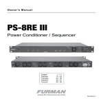 PS-8RE III - Furman Sound