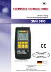 Bedienungsanleitung Pr&auml;zisionsthermometer