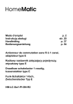 Mode d'emploi p. 2 Instrukcją obsługi str. 20 Handleiding p - eQ-3