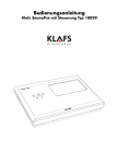 Bedienungsanleitung KLAFS SaunaPUR ® mit Steuerung Typ 18029