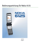 Bedienungsanleitung für Nokia 6125