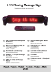 LED Moving Message Sign Instruction manual