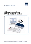 Gebrauchsanweisung MA 55 Audio PC-System