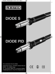 Bedienungsanleitung Leister Diode PID