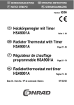 Heizkörperregler mit Timer HSA9001A
