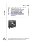 Jøtul F 600 Woodstove Clearances