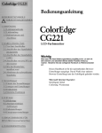 ColorEdge CG221 Bedienungsanleitung