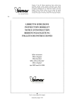 LIBRETTO ISTRUZIONI INSTRUCTION BOOKLET NOTICE D