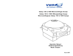 VWR Galaxy 5 and 7 Instruction Manual