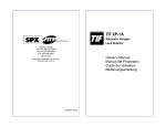 TIF XP-1A Manual - Advanced Engineering