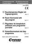 Raumtemperatur-Regler mit Tagesprogramm Room thermostat with