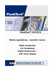 PeakTech® 1210/1215 Bedienungsanleitung