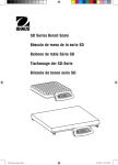 SD Series Bench Scale Báscula de mesa de la serie SD Balance de