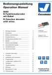 Bedienungsanleitung - Viessmann Modellspielwaren