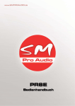SM Pro Audio PR8E Bedienungsanleitung Deutsch