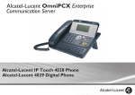 Alcatel-Lucent OmniPCX Enterprise Communication