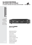 ela-mischverstärker mit radio und cd-spieler pa-8120rcd