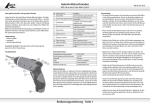 Gelenk-Akkuschrauber Bedienungsanleitung - Seite 1