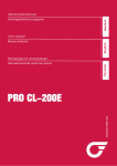 PRO CL−200E - Bank Service