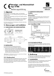 2108i Anzeige- und Alarmeinheit Bedienungsanleitung
