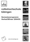 volkshochschule t&uuml;bingen - Deutsches Institut f&uuml;r