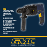 850W 5-FUNCTION SDS+ HAMMER DRILL