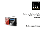 Portables Digitalradio für DAB+ und UKW DAB 4RS