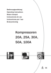 Kompressoren 20A, 25A, 30A, 50A, 100A