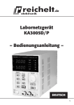 – Bedienungsanleitung – Labornetzgerät KA3005D/P