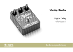 Digital Delay effektpedal bedienungsanleitung
