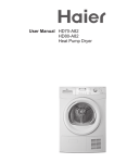 User Manual HD70-A82 HD80-A82 Heat Pump Dryer