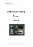 Bedienungsanleitung Display RD19