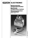 Elektronischer Temperaturschalter Electronic Temperature