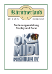 MIDI PREMIUM IV Display und Panel